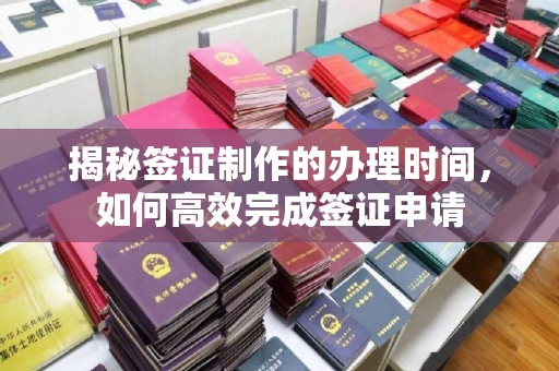 青田揭秘签证制作的办理时间，如何高效完成签证申请