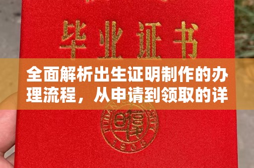 青田全面解析出生证明制作的办理流程，从申请到领取的详细指南